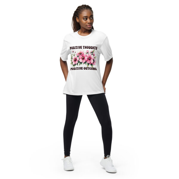 Positive Thoughts Positive Outcome performance crew neck t-shirt